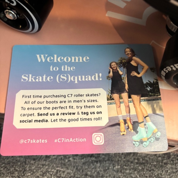 C7 Roller Skates UO Exclusive Checkerboard Premium Quad Roller Skate NIB C Seven - Picture 10 of 16